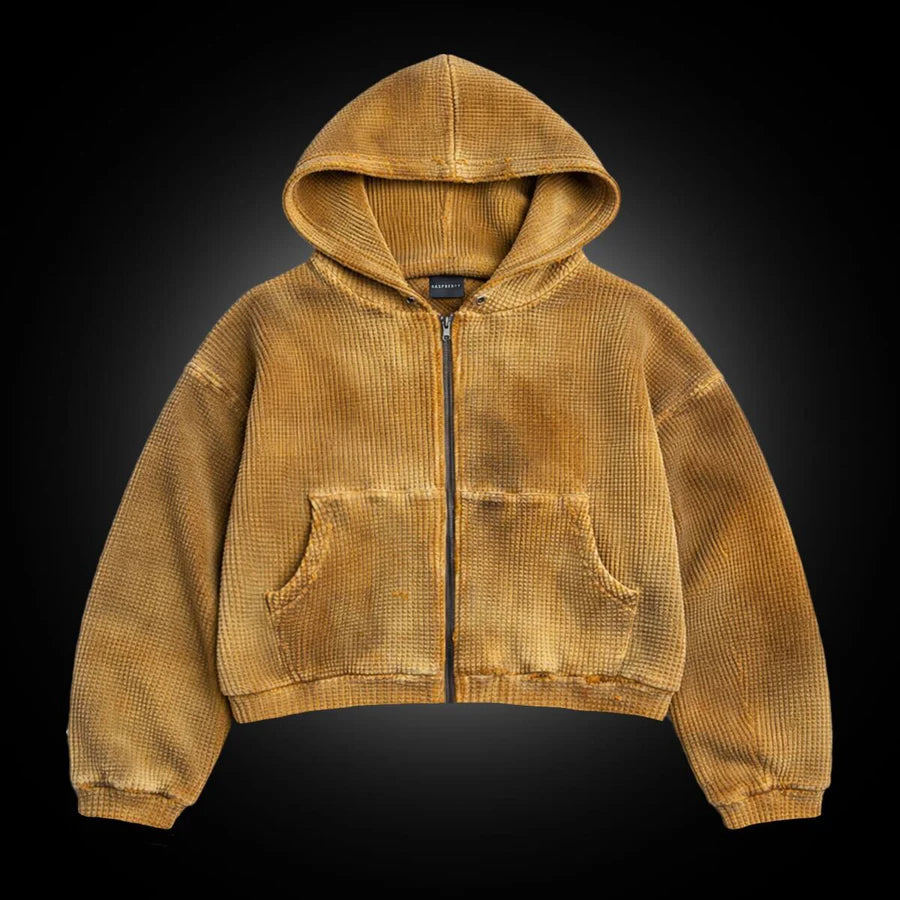Raspberry Hills WAFFLE THERMAL ZIP UP